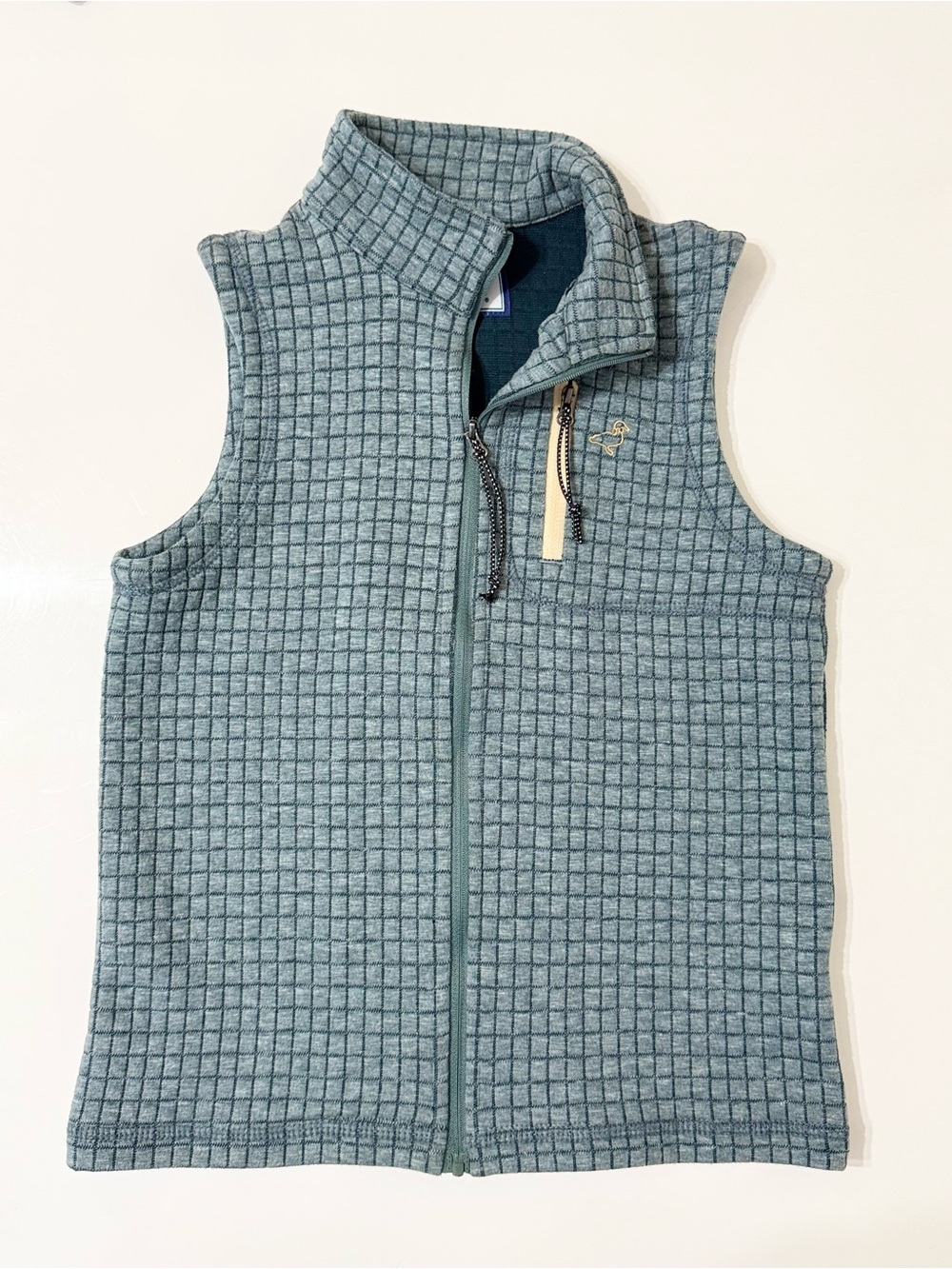Properly Tied Boys Delta Vest in Brushed Green - Youth Small (8)